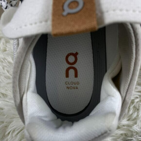 New On Cloudnova White Pearl Cloudtec Running Shoes Women's Size - Picture 7 of 8